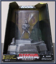 Boba Fett from Star Wars - Titanium - Display Cased manufactured by Hasbro [Front]