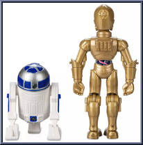 C-3PO and R2-D2 from Star Wars Toybox - Basic Series manufactured by Disney [Loose]