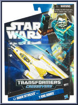 Anakin Skywalker to Y-Wing Bomber from Star Wars - Transformers - Crossovers manufactured by Hasbro [Front]