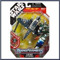 Clone Pilot / ARC-170 Fighter (Repaint) from Star Wars - Transformers - Basic Series manufactured by Hasbro [Front]
