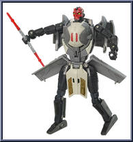 Darth Maul / Sith Infiltrator from Star Wars - Transformers - Basic Series manufactured by Hasbro [Loose]