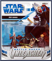 Clone Wars: Jedi Heroes from Star Wars - Unleashed - Battle Packs manufactured by Hasbro [Front]