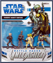 Clone Wars: Vader's Bounty Hunters from Star Wars - Unleashed - Battle Packs manufactured by Hasbro [Front]