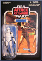 Clone Trooper from Star Wars - Vintage Collection - Basic Series manufactured by Hasbro [Front]