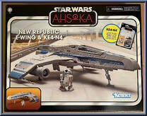 New Republic E-Wing & KE4-N4 from Star Wars - Vintage Collection (2018) - Ahsoka manufactured by Hasbro [Back]