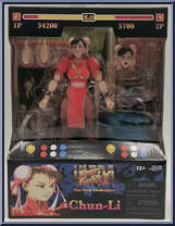 Chun-Li (Player 2 - Red Version) from Street Fighter - Ultra Street Fighter II manufactured by Jada Toys [Front]