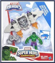 Astro Hulk from Super Hero Adventures - Basic Series manufactured by Hasbro [Front]