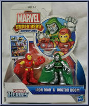 Iron Man & Doctor Doom from Super Hero Adventures - 2-Packs manufactured by Hasbro [Front]