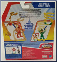 Iron Spider & Marvel's Electro from Super Hero Adventures - 2-Packs manufactured by Hasbro [Back]