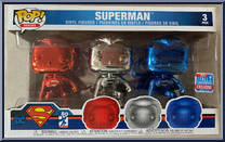 Superman (Chrome 3-Pack) from Superman - Pop! Vinyl Figures manufactured by Funko [Front]