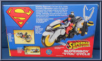Superboy VTOL Cycle from Superman - Man of Steel - Vehicles manufactured by Kenner [Back]