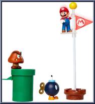 Acorn Plains Diorama Playset (Flag Pole) from Super Mario - Playsets manufactured by Jakks Pacific [Loose]