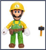 Builder Luigi (with Utility Belt) from Super Mario - Basic Series manufactured by Jakks Pacific [Loose]