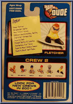 Fletcher from Tech Deck Dude - Crew  2 manufactured by X-Concepts [Back]