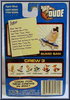 Sumo San from Tech Deck Dude - Crew  3 manufactured by X-Concepts [Back]