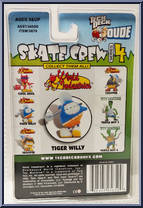 Tiger Willy from Tech Deck Dude - Skate Crew 4 manufactured by X-Concepts [Back]