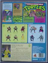 April O' Neil from Teenage Mutant Ninja Turtles - 1988 - Basic Figures manufactured by Playmates [Back]