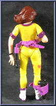 April (Yellow and Purple) from Teenage Mutant Ninja Turtles - 1992 - Basic Figures manufactured by Playmates [Loose]