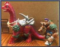 Cave Beast Bebop (with Boadacious Brontosaurus) from Teenage Mutant Ninja Turtles - Cave Turtles manufactured by Playmates [Loose]