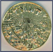 Warrior Chrome Dome from Teenage Mutant Ninja Turtles - Warriors (with Coins) manufactured by Playmates [Coin]