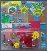 Turtle Transports - Firefightin' Frenzy Combo (with Card) from Teenage Mutant Ninja Turtles - Mini Mutants manufactured by Playmates [Front]