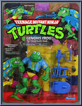 Genghis Frog from Teenage Mutant Ninja Turtles - 1989 - Basic Figures manufactured by Playmates [Front]