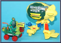 Turtle Transports - High Flyin' & Road Raggin' Combo (with Card) from Teenage Mutant Ninja Turtles - Mini Mutants manufactured by Playmates [Loose]