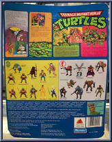 Leatherhead from Teenage Mutant Ninja Turtles - 1989 - Basic Figures manufactured by Playmates [Back]