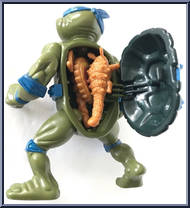 Leonardo (with Storage Shell) from Teenage Mutant Ninja Turtles - Storage Shell Turtles manufactured by Playmates [Loose]