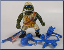 Lieutenant Leo from Teenage Mutant Ninja Turtles - Mutant Military manufactured by Playmates [Loose]