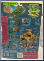 Turtle-Top - Michaelangelo's Adventurer Playset (with Cards) from Teenage Mutant Ninja Turtles - Mini Mutants manufactured by Playmates [Back]