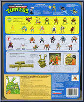 Muckman & Joe Eyeball from Teenage Mutant Ninja Turtles - 1990 - Basic Figures manufactured by Playmates [Back]