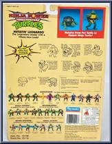Mutatin' Leonardo [Reissue] from Teenage Mutant Ninja Turtles - 10th Anniversary - Ninja Power manufactured by Playmates [Back]