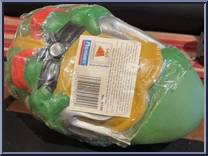 Raphael Football from Teenage Mutant Ninja Turtles - Sewer Sports Balls manufactured by Playmates [Back]