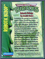 Robotic Bebop [Reissue] from Teenage Mutant Ninja Turtles - 1994 - Basic Figures (with Cards) manufactured by Playmates [Card]