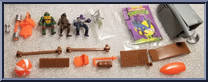 Carry Along Sai Playset (with Cards) from Teenage Mutant Ninja Turtles - Mini Mutants manufactured by Playmates [Loose]