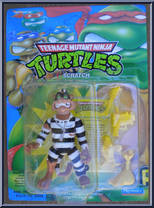 Scratch from Teenage Mutant Ninja Turtles - 1993 - Basic Figures manufactured by Playmates [Front]