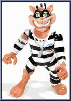 Scratch from Teenage Mutant Ninja Turtles - 1993 - Basic Figures manufactured by Playmates [Loose]