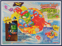 Scuba Divin' Raph with Psych Out Spin Out Suba Tube from Teenage Mutant Ninja Turtles - Surfin' Ninja manufactured by Playmates [Front]