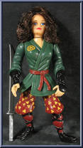 Shogun April (with Card) from Teenage Mutant Ninja Turtles - Shogun Turtles manufactured by Playmates [Loose]