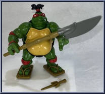 Sumo Raphael from Teenage Mutant Ninja Turtles - Sumo Turtles (with Coins) manufactured by Playmates [Loose]