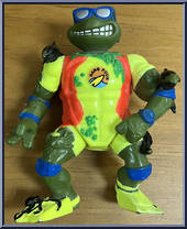 Surfer Leo with Mondo Mutant Surfer Tube from Teenage Mutant Ninja Turtles - Surfin' Ninja manufactured by Playmates [Loose]