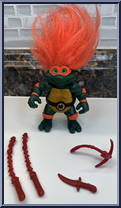 Turtle Troll Mike from Teenage Mutant Ninja Turtles - Troll Turtles manufactured by Playmates [Loose]