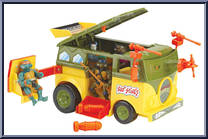 Turtle Party Wagon (Mutant Attack Van) from Teenage Mutant Ninja Turtles - 1989 - Accessories manufactured by Playmates [Loose]