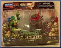 Paleo Patrol Leonardo / Scorpion from Teenage Mutant Ninja Turtles - 2007 Movie - Mini Mutants manufactured by Playmates [Front]