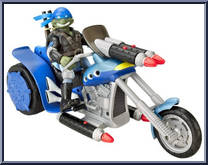 Combat Cruisers: Leo from Teenage Mutant Ninja Turtles - Animated - Vehicles with Figures manufactured by Playmates [Loose]