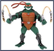 Michelangelo from Teenage Mutant Ninja Turtles - Animated - Fast Forward manufactured by Playmates [Loose]