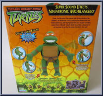 Michelangelo from Teenage Mutant Ninja Turtles - Animated - Ninjatronic manufactured by Playmates [Back]