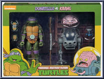 Donatello vs Krang from Teenage Mutant Ninja Turtles - Classic Cartoon - Multi-Packs manufactured by Neca [Front]