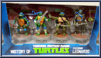 History of the Teenage Mutant Ninja Turtles Featuring Leonardo from Teenage Mutant Ninja Turtles - Classic Collection - Multi-Packs manufactured by Playmates [Front]